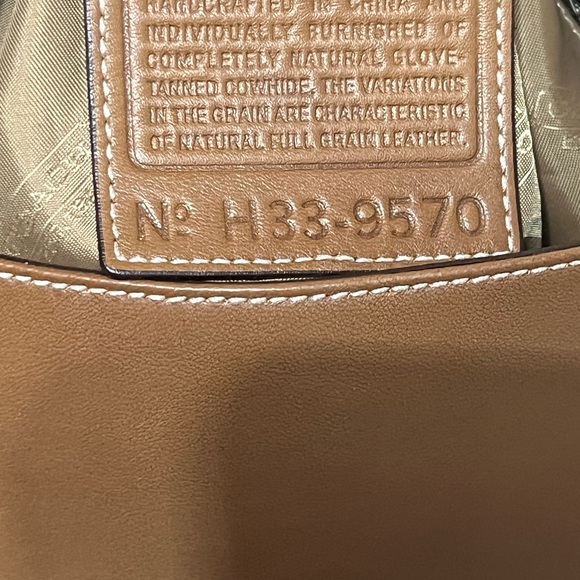 Vintage COACH purse bag H33-0570 flap leather brown Bag - Picture 9 of 15